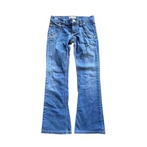 Allen B. by Allen Schwartz Flare Leg Blue Denim Jeans Size 30 Medium Wash Y2K